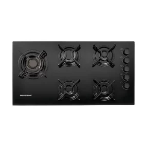 Cooktop 5 Bocas Brastemp com Quadrichama - BDD85AE Bivolt Preto