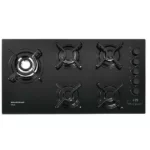 Cooktop 5 Bocas Brastemp Preto - Ative! Timer Touch - Gás Bivolt - BDT85AEUNA