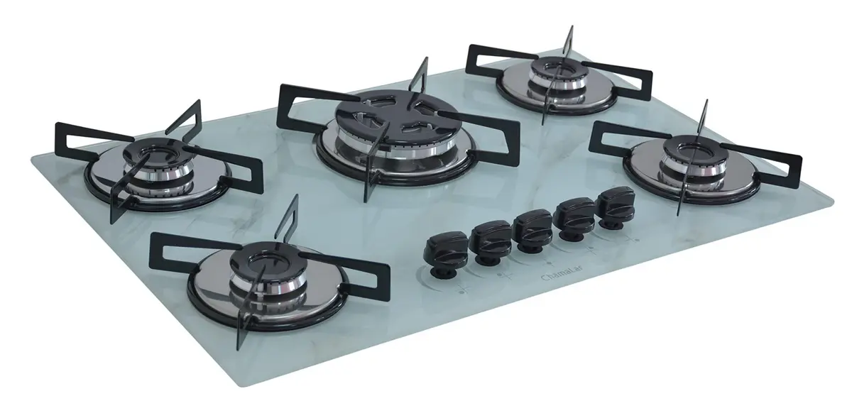 Cooktop 5 Bocas Chamalar Preto – Premium Ultra Chama Bivolt Cooktop 5 Bocas Chamalar Preto - Premium Ultra Chama Bivolt