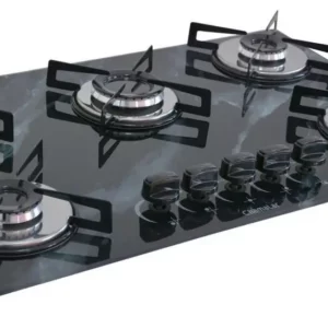 Cooktop 5 Bocas Chamalar Preto - Premium Ultra Chama Bivolt
