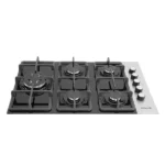 Cooktop 5 Bocas Ferro Fundido Preto com Inox - Gás Bivolt - FG5335VPIX