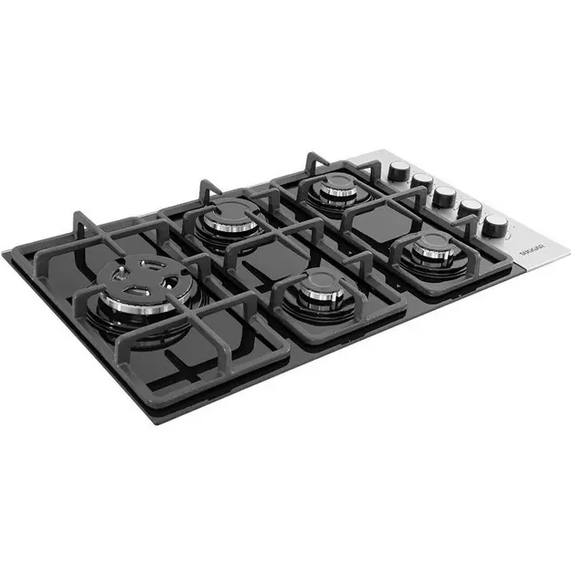 Cooktop 5 Bocas Ferro Fundido Preto com Inox – Gás Bivolt – FG5335VPIX Cooktop 5 Bocas Ferro Fundido Preto com Inox - Gás Bivolt - FG5335VPIX