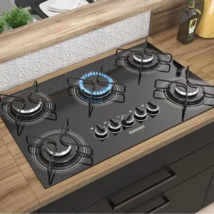 Cooktop 5 Bocas Fornello Branco - Mega Chama - Gás 220V
