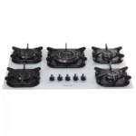 Cooktop 5 Bocas Mueller Branco - Tripla Chama - Gás Bivolt