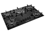 Cooktop 5 Bocas Mueller Preto com Queimador Tripla Chama - Bivolt - Design Moderno