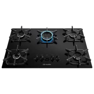 Cooktop 5 Bocas Mueller Preto Ultra Chama Gás Bivolt