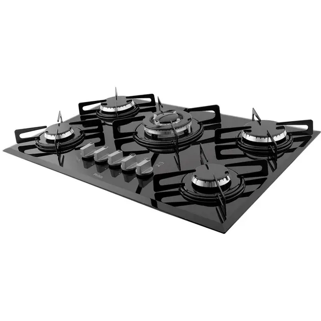 Cooktop 5 Bocas Philco Inox – Tripla Chama – Gás Bivolt Cooktop 5 Bocas Philco Inox - Tripla Chama - Gás Bivolt
