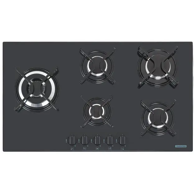 Cooktop 5 Bocas Tramontina Penta Side Plus Gás Bivolt 94709/301 Cooktop 5 Bocas Tramontina Penta Side Plus Gás Bivolt 94709/301