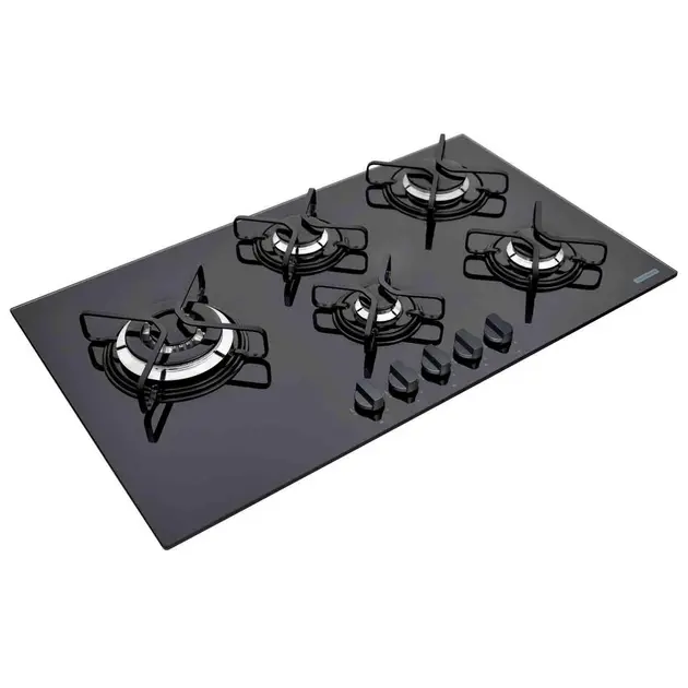 Cooktop 5 Bocas Tramontina Penta Side Plus Gás Bivolt 94709/301 Cooktop 5 Bocas Tramontina Penta Side Plus Gás Bivolt 94709/301