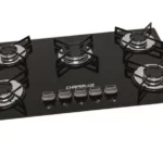 Cooktop 5 Bocas Ultrachama Preto - Gás Bivolt