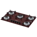 Cooktop 5 Bocas Ultrachama Preto - Gás Bivolt