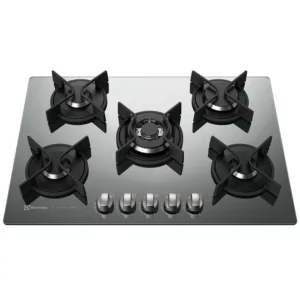 Cooktop a Gás 5 Bocas Electrolux Home Pro (GC75U) Prateado com Tripla Chama