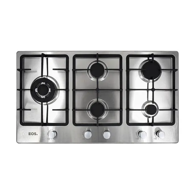 Cooktop a Gás 5 Bocas EOS Inox 90cm ECG05IB Bivolt Cooktop a Gás 5 Bocas EOS Inox 90cm ECG05IB Bivolt