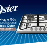 Cooktop a Gás Inox 4 Bocas Oster Semiprofissional - Bivolt