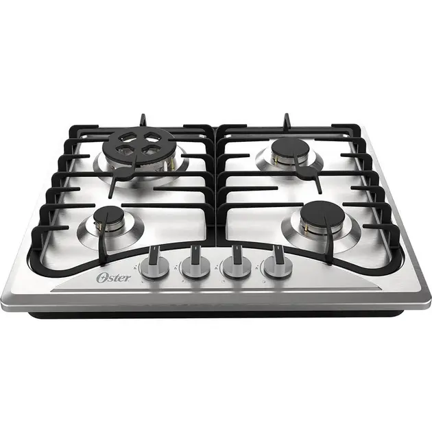 Cooktop 4 Bocas Oster Inox – Gás Bivolt – Otop601