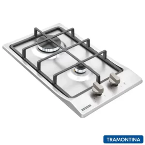 Cooktop a Gás Tramontina Dominó 2GX HE Safestop 30 Inox - 2 Queimadores Bivolt