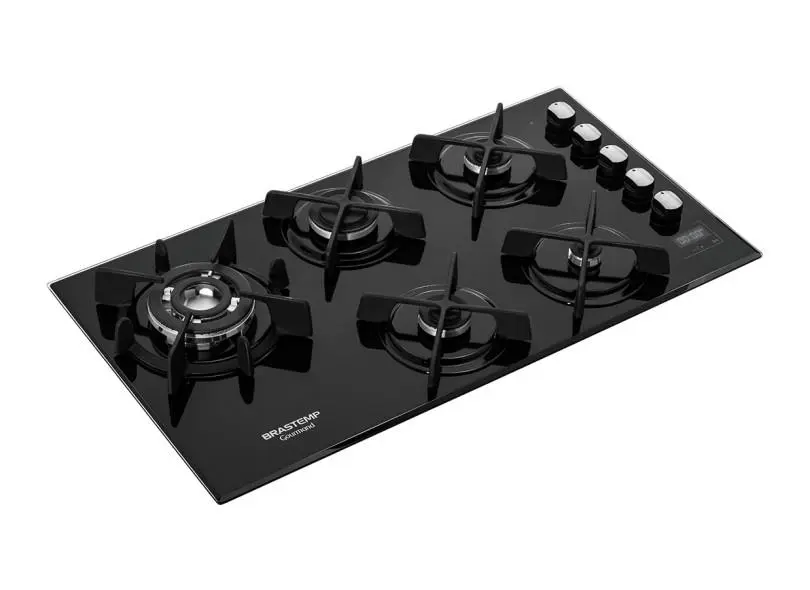 Cooktop Brastemp 5 Bocas Bivolt Preto - BDT85AE