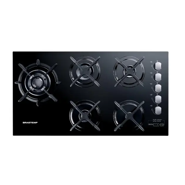 Cooktop Brastemp 5 Bocas Bivolt Preto - BDT85AE