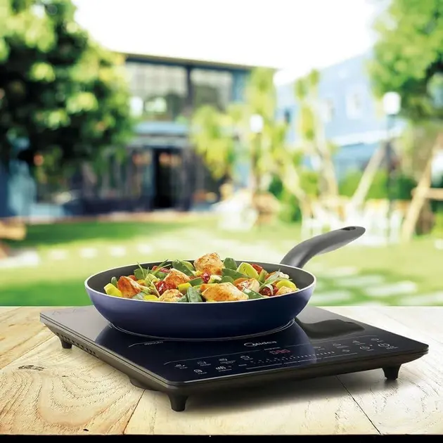 Cooktop de Indução 1 Boca Preto Portátil Elétrico 220V