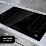 Cooktop de Indução 5 Bocas EOS Freezone Preto 220V 9500W - ECI05EPF