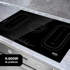 Cooktop de Indução 5 Bocas EOS Freezone Preto 220V 9500W - ECI05EPF
