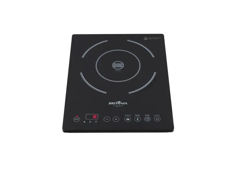 Cooktop de Indução Britânia 1 Boca 220V Preto BCT01P Cooktop de Indução Britânia 1 Boca 220V Preto BCT01P