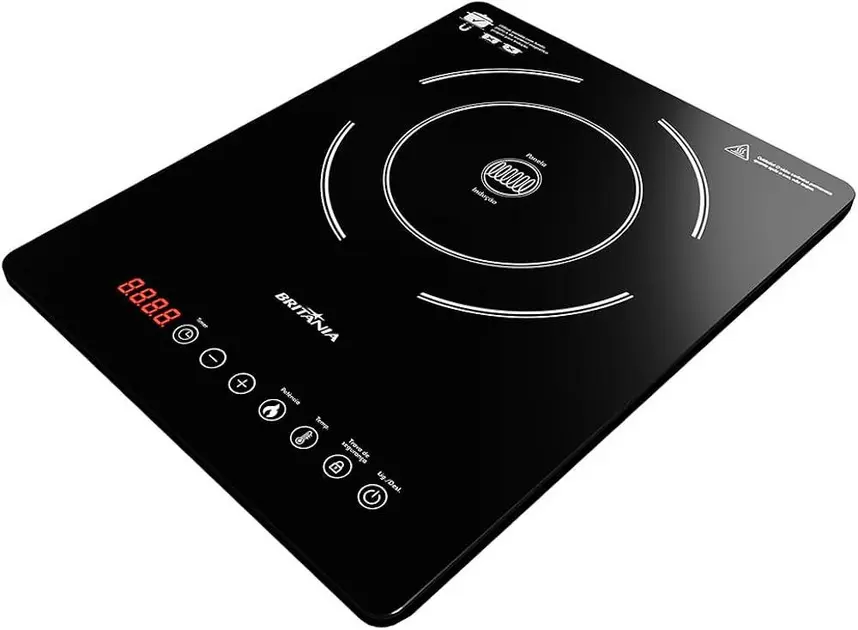 Cooktop de Indução Britânia 1 Boca 220V Preto BCT01P Cooktop de Indução Britânia 1 Boca 220V Preto BCT01P
