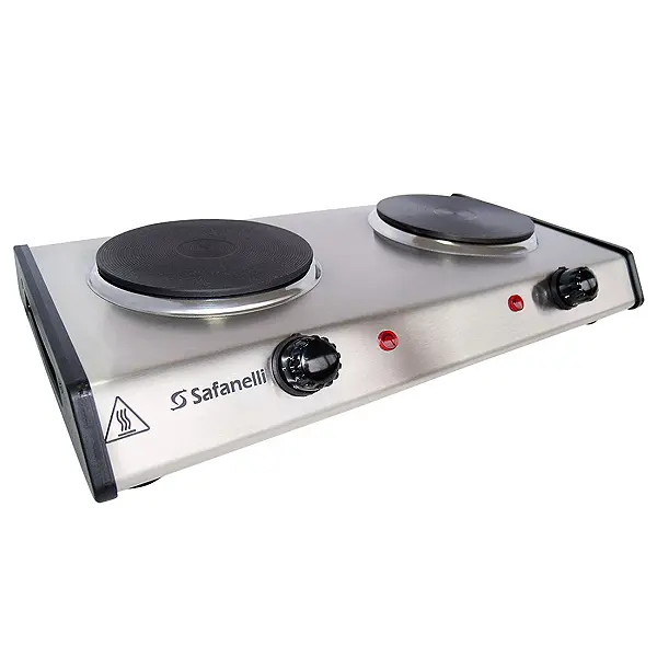 Cooktop Elétrico Gourmet 2 Bocas Safanelli Inox 220V – FGE220 Cooktop Elétrico Gourmet 2 Bocas Safanelli Inox 220V - FGE220