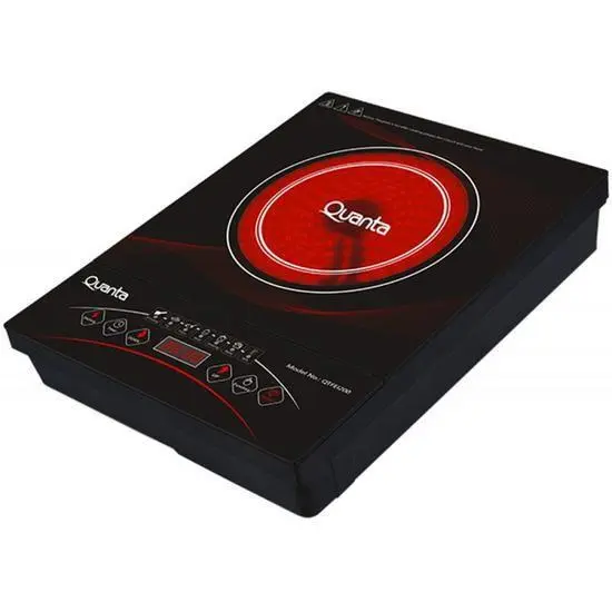 Cooktop 1 Bocas Quanta Preto – Elétrico 220v – Qtfei200