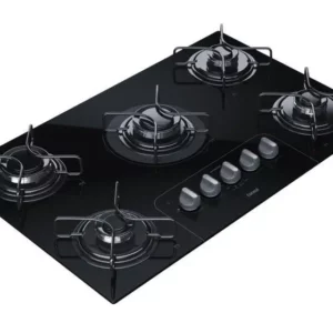 Cooktop Fogatti 5 Bocas Preto - Gás Bivolt - V500X