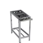 Fogão 2 Bocas Metalmaq Stori Premium Inox 30x30 cm com Forno
