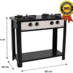 Fogão 2 Bocas Venâncio Bravo Bordô BR2B - Baixa Pressão com Forno
