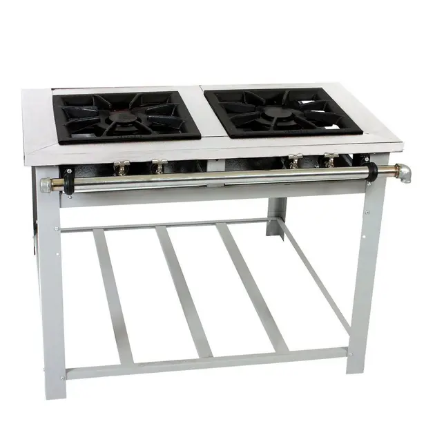 Fogão 2 Bocas Venâncio Maxi 40x40 - M2PD2 Inox Baixa Pressão 5.586kcal/h