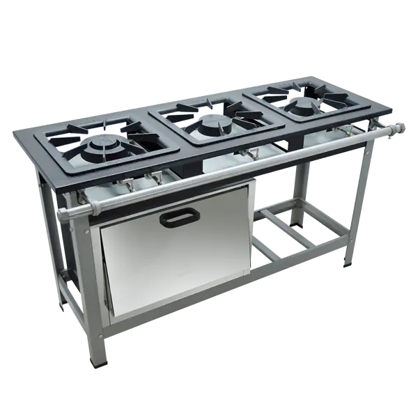 Fogão 3 Bocas Metalmaq Stori Premium 30x30cm Baixa Pressão 430 Cinza – M7 Fogão 3 Bocas Metalmaq Stori Premium 30x30cm Baixa Pressão 430 Cinza - M7