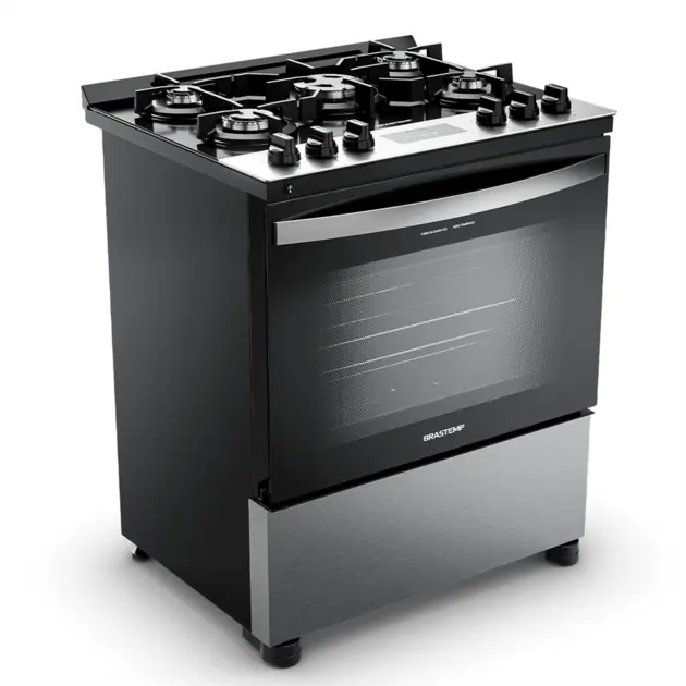 Fogão 4 Bocas Brastemp Inox Mesa em Vidro – 220v – BFO4VBRRNA Fogão 4 Bocas Brastemp Inox Mesa em Vidro - 220v - BFO4VBRRNA