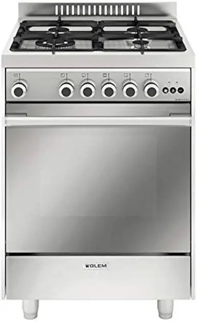 Fogão 4 Bocas Glem Matrix Inox 60cm 220V com Forno Elétrico 70 Litros Fogão 4 Bocas Glem Matrix Inox 60cm 220V com Forno Elétrico 70 Litros
