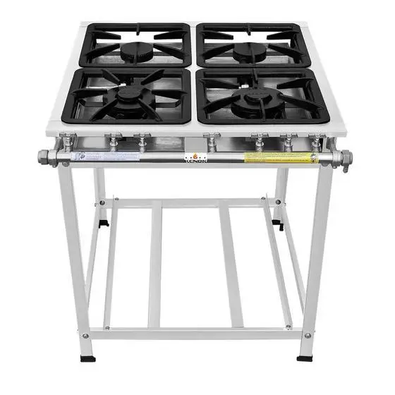 Fogão 4 Bocas Kenok Serv Baixa Pressão Inox – Fbse4b.839