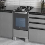 Fogão 4 Bocas Suggar Master Grill Prata Mesa em Vidro 110V