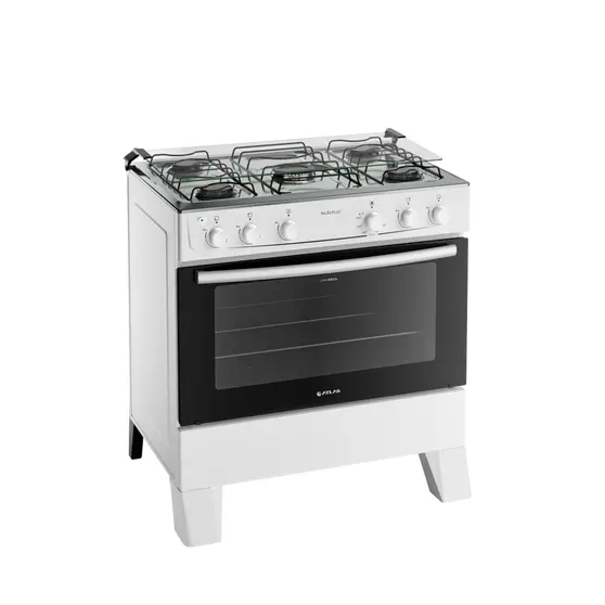 Fogão 5 Bocas Atlas Milão Plus Branco - Bivolt - 300001772
