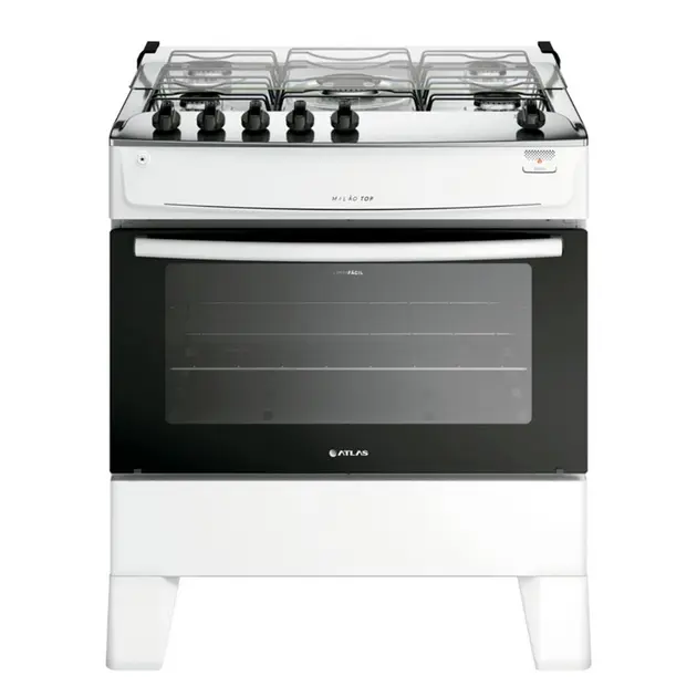 Fogão 5 Bocas Atlas Milão Plus Branco - Bivolt - 300001772