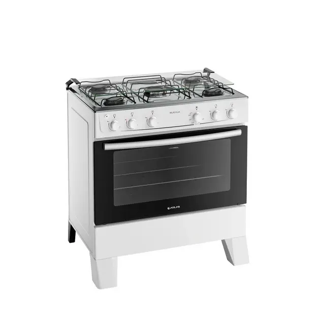 Fogão 5 Bocas Atlas Milão Plus Branco - Bivolt - 300001772