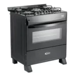 Fogão 5 Bocas Clarice Verita Gourmet Preto Fosco Bivolt com Mesa de Vidro Temperado