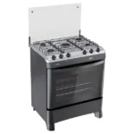 Fogão 5 Bocas Clarice Verita Gourmet Preto Fosco Bivolt com Mesa de Vidro Temperado