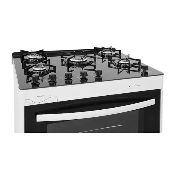 Fogão 5 Bocas Suggar Neo Glass Branco 90L Bivolt – Fgvng510br Fogão 5 Bocas Suggar Neo Glass Branco 90L Bivolt - Fgvng510br