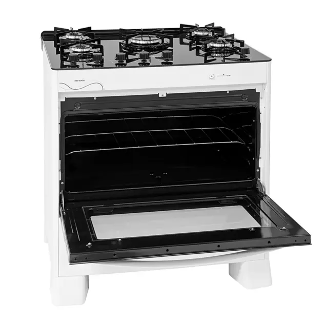 Fogão 5 Bocas Suggar Neo Glass Branco 90L Bivolt – Fgvng510br Fogão 5 Bocas Suggar Neo Glass Branco 90L Bivolt - Fgvng510br