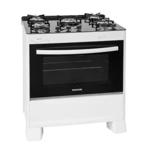 Fogão 5 Bocas Suggar Neo Glass Branco 90L Bivolt - Fgvng510br