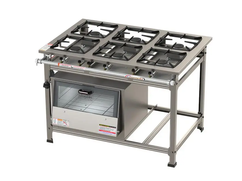 Fogão 6 Bocas Itajobi Standard com Chapa Grafite