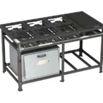 Fogão 6 Bocas Itajobi Standard com Chapa Grafite