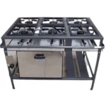 Fogão 6 Bocas Metal Brey com Forno Prata - Modelo 206-F