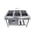 Fogão 6 Bocas Metal Brey com Forno Prata - Modelo 206-F